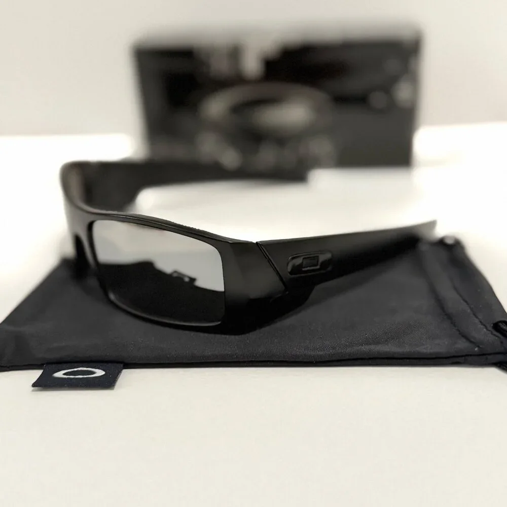 Oakley GASCAN Black Matte Frame OO9014 Chrome Iridium Lenses - Picture 6 of 7